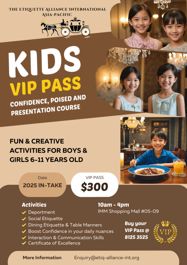 VIP Kid's Etiquette Pass